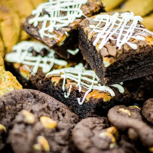 Cookies and Brownie platter by Fat Freddy's Catering in Phoenix
